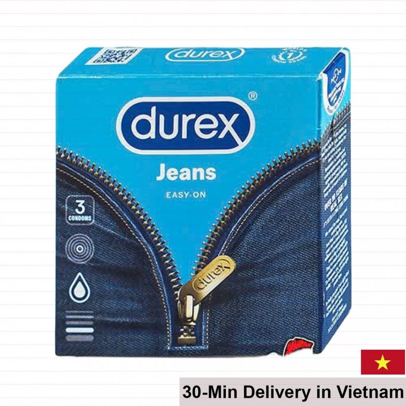 Durex Jeans Condoms 3 Pack Natural Latex Safe Protection 