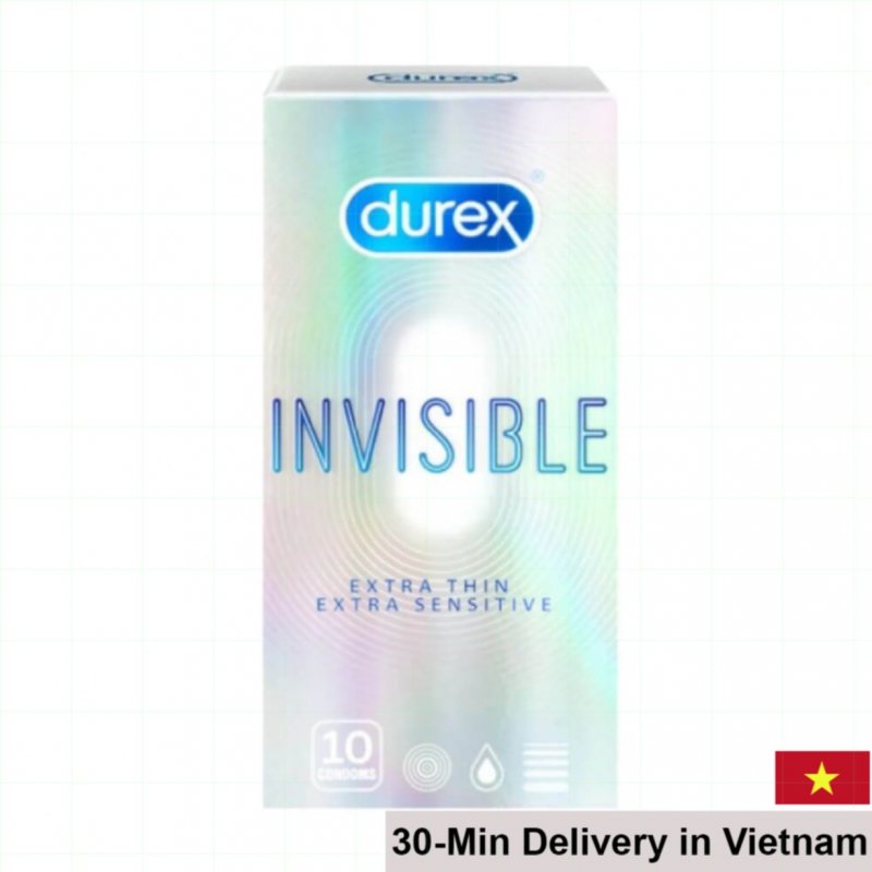 Durex Invisible Extra Thin Sensitive Condoms 10pcs 