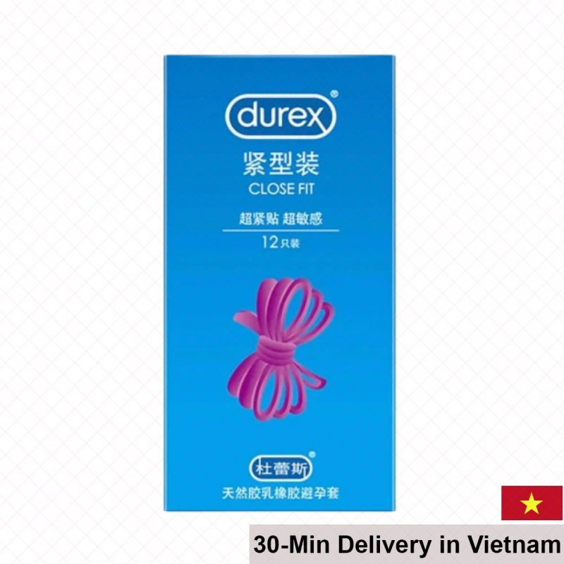 Durex Close Fit 49mm Condom 12pcs Tight Secure Comfortable 