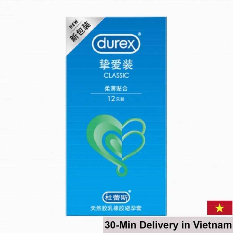 Durex Classic Soft Thin Latex Condom Box 12 Reliable 