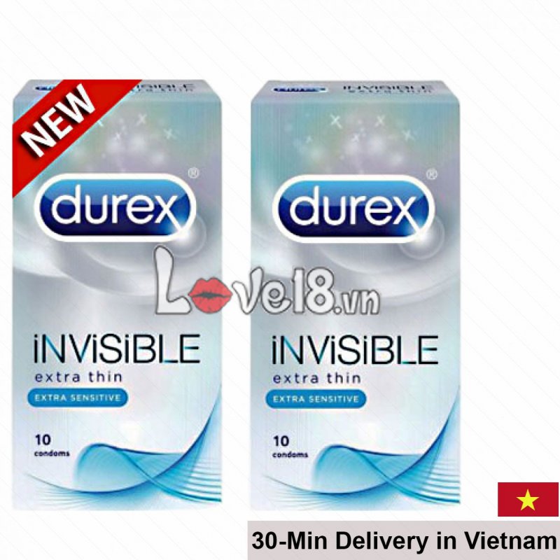 Durex Invisible Ultra-Thin Condom Sensation Box 12 