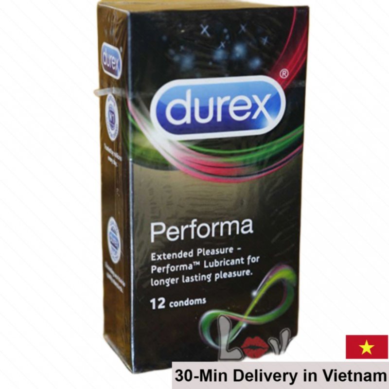 Durex Performa Delay Condom Thin Safe 12pcs Premium 