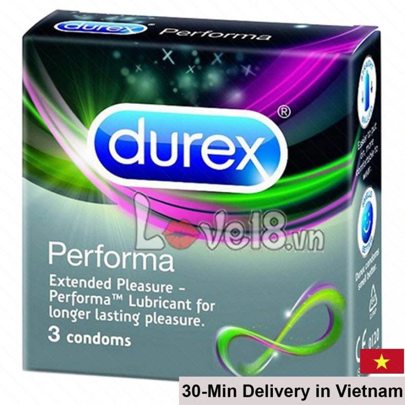 Durex Performa Condoms 3 Pack Delay Long-Lasting 