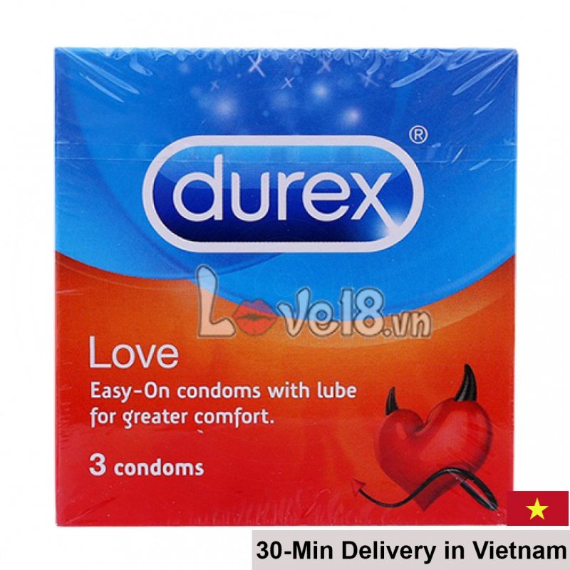 Durex Love Ultra Thin Lubricated Condom 3 Pack UK Origin 