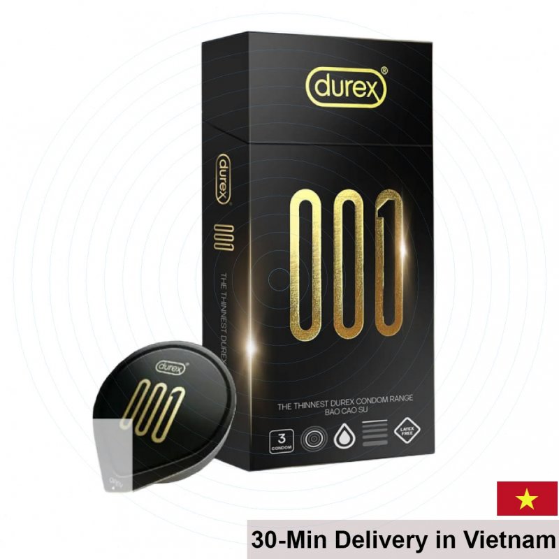 Durex 0.01 Ultra-Thin Large Size Condom 3 Pack PU Latex 
