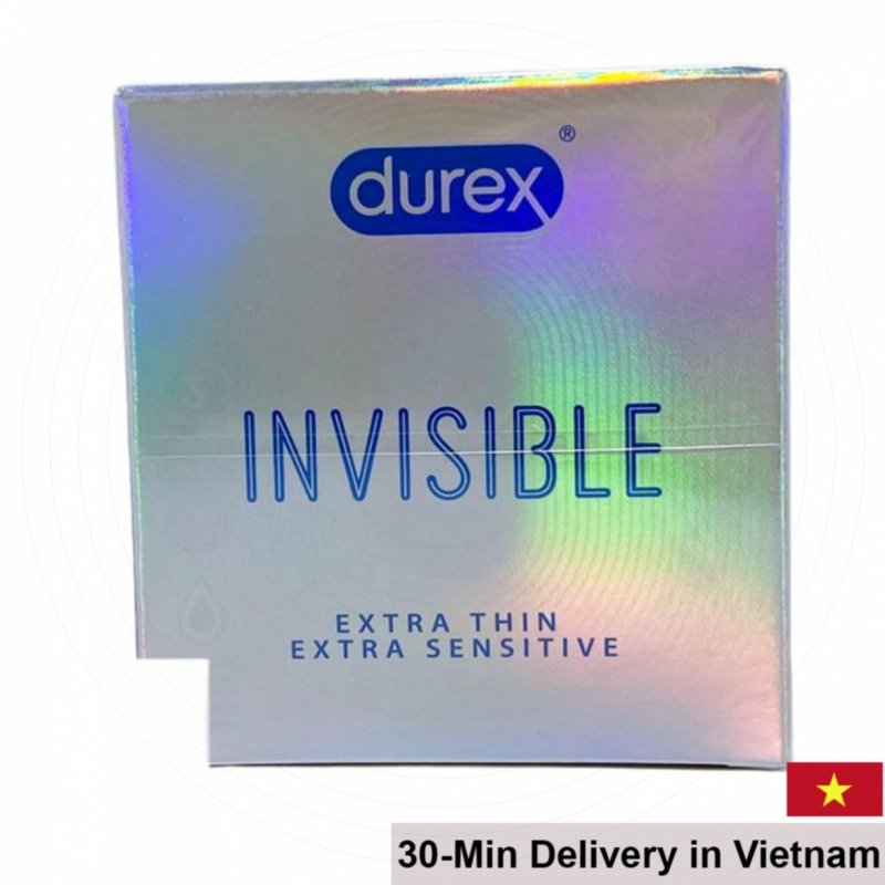 Durex Invisible Premium Ultra-Thin Sensitive Condoms 