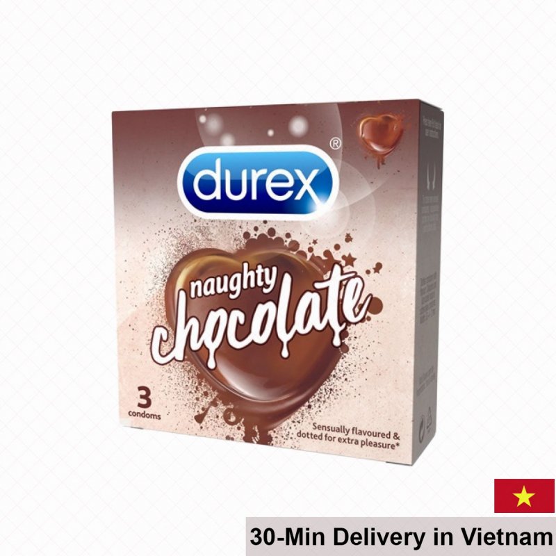 Durex Naughty Chocolate Flavored Small Nubs Condom 