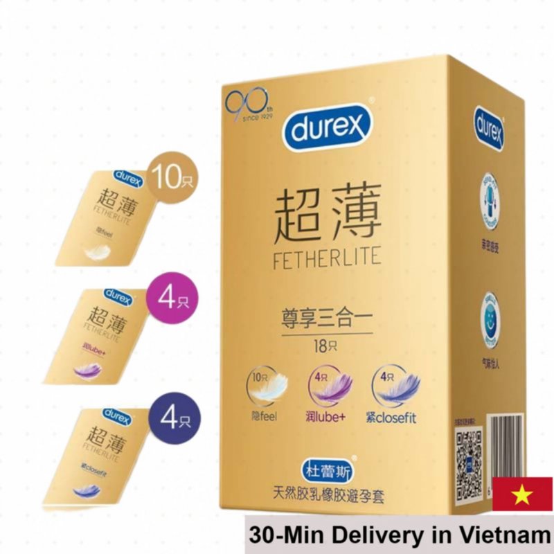 Durex Premium Featherlite Ultra Thin Condoms 18pcs Mix 