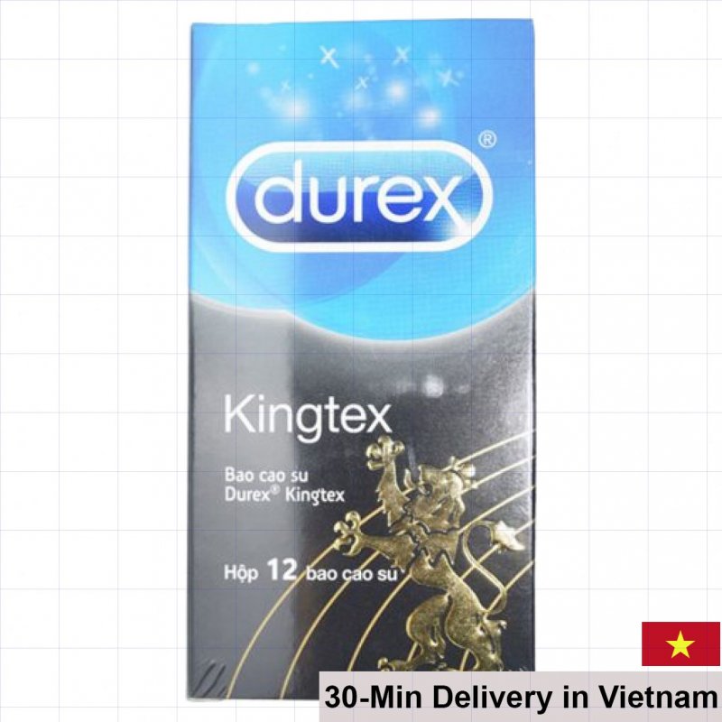 Durex Kingtex Ultra Thin Condom 12-Pack for Natural Feel 
