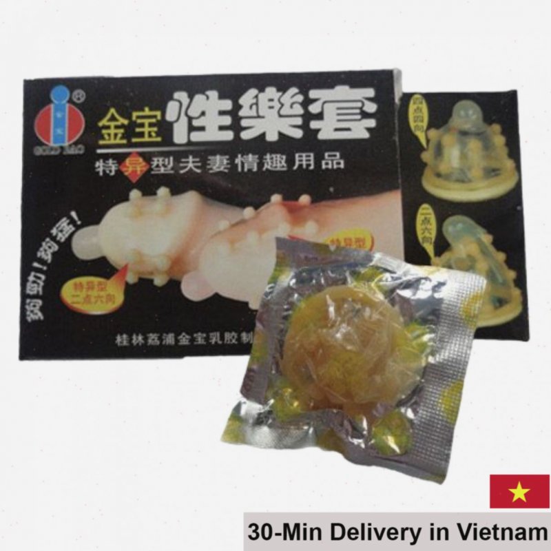 Soft Textured Condom with Beads Pack of 2 Enhanced Sensation 