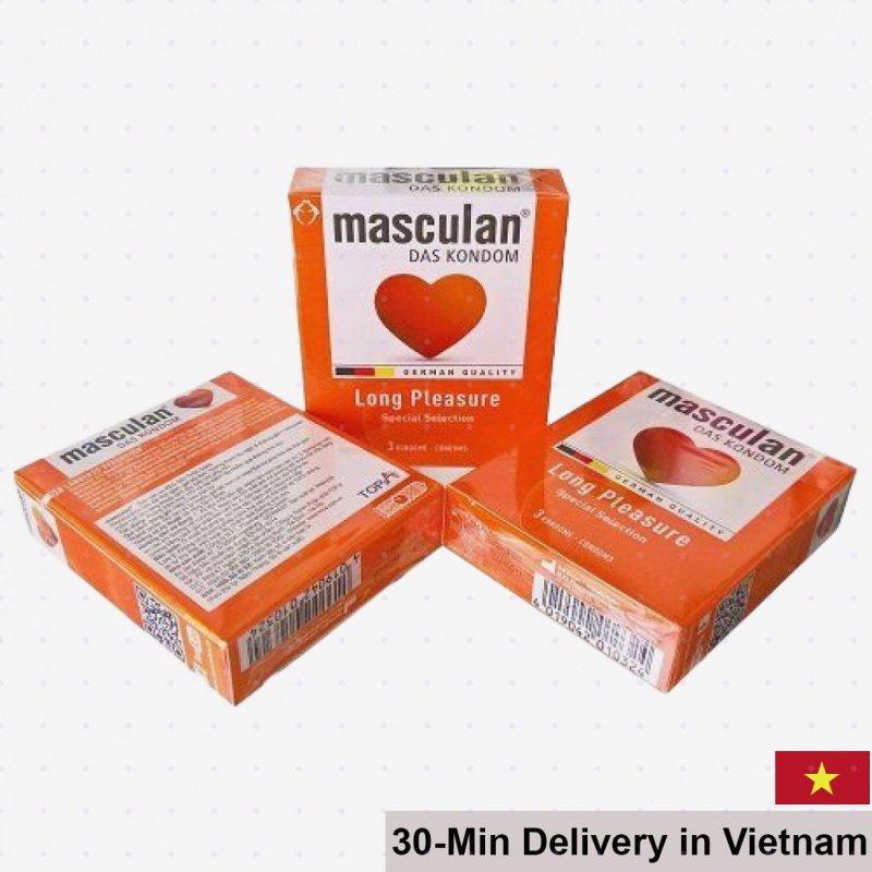 Masculan Long-Lasting Delay Condom German Quality 3-Pack 