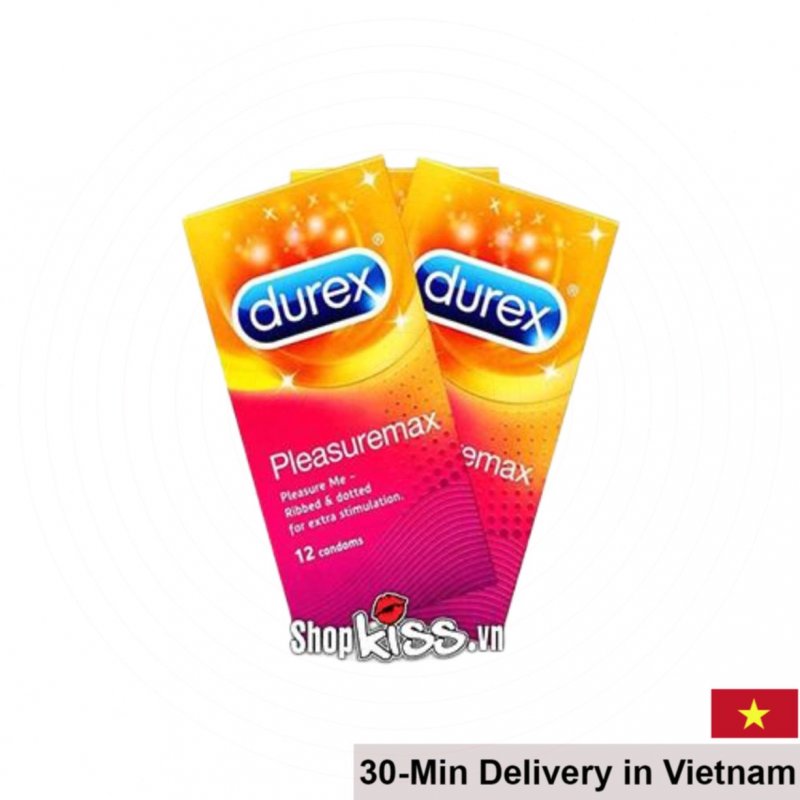 Durex Pleasure Max Ribbed & Dotted Condoms Pack of 12 