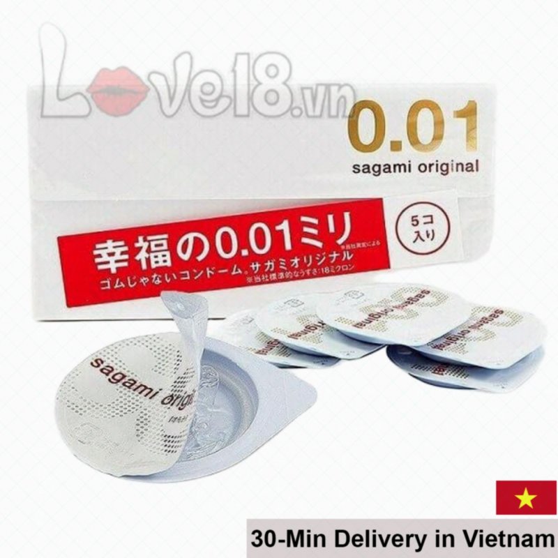 Sagami 0.01 Thin Condom World’s Thinnest 5pcs Ultra Sensitive 