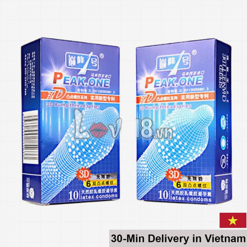 Peak ONE 3D Textured Ultra-thin Condom Super Sensation 