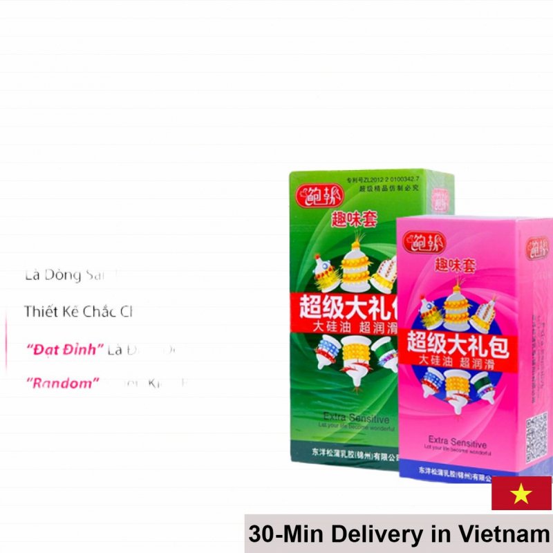 6-in-1 Textured Dotted Condom for Maximum Sensation 