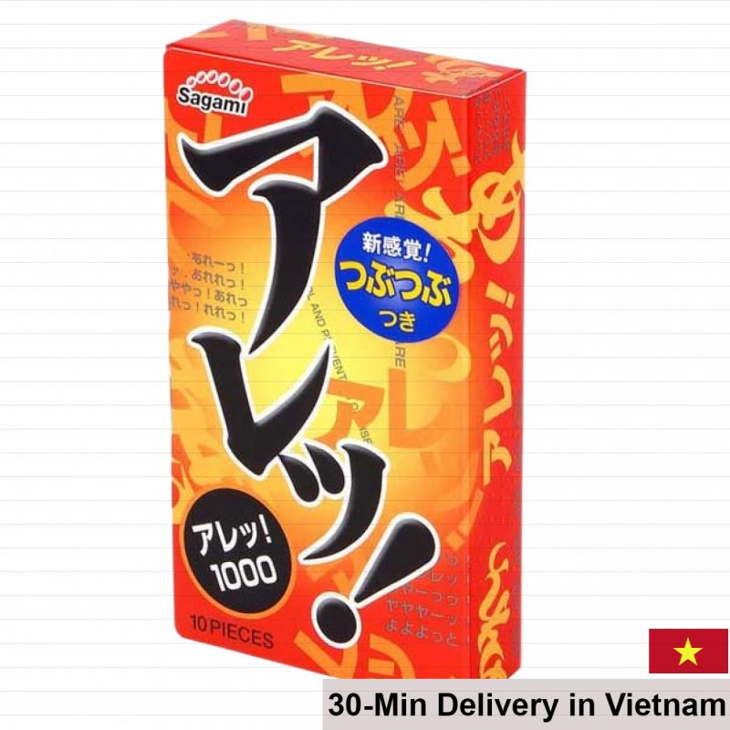 Sagami ARE ARE Ultra Thin Ribbed Condoms 52mm Japan Quality 5pcs 