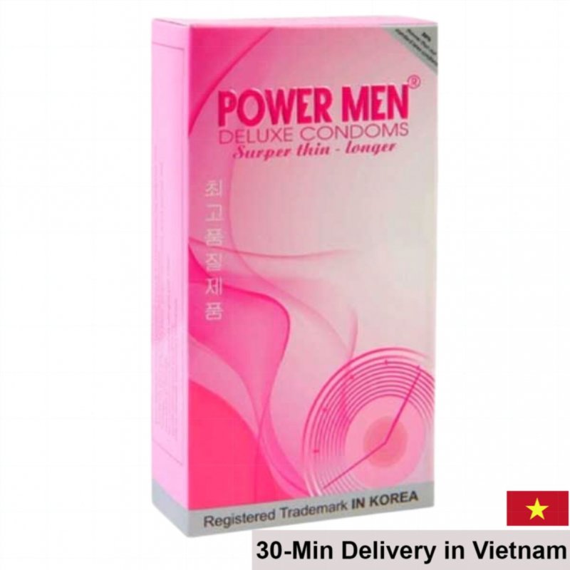 Powermen Ultrathin Pink Delay Condom 3-Pack 