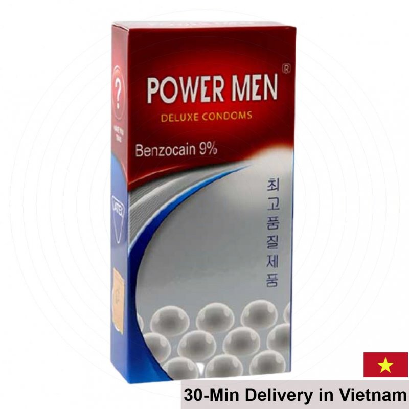 Powermen Pearl Ultra Thin Long Lasting Studded Condom 12 Pack 