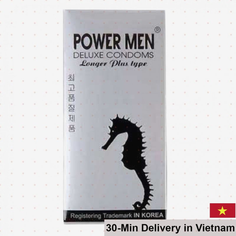Powermen Longer Plus Ribbed Delay Condoms 