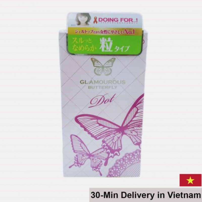 Jex Glamourous Butterfly Dot Textured Premium Condom 
