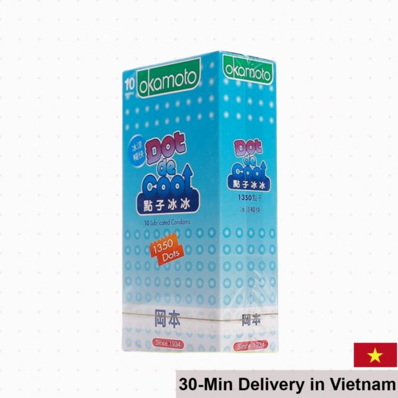 Okamoto Dot De Cool Mint Scented Textured Condom for Extra Thrill 