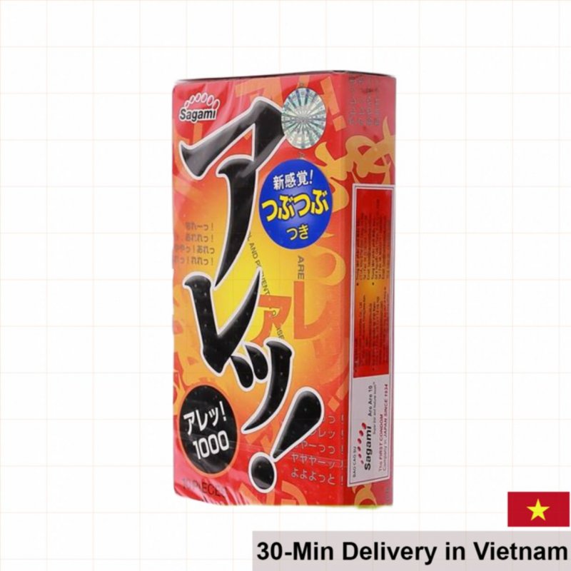 SAGAMI Are Are Studded Heat Transferring Condoms Japan 