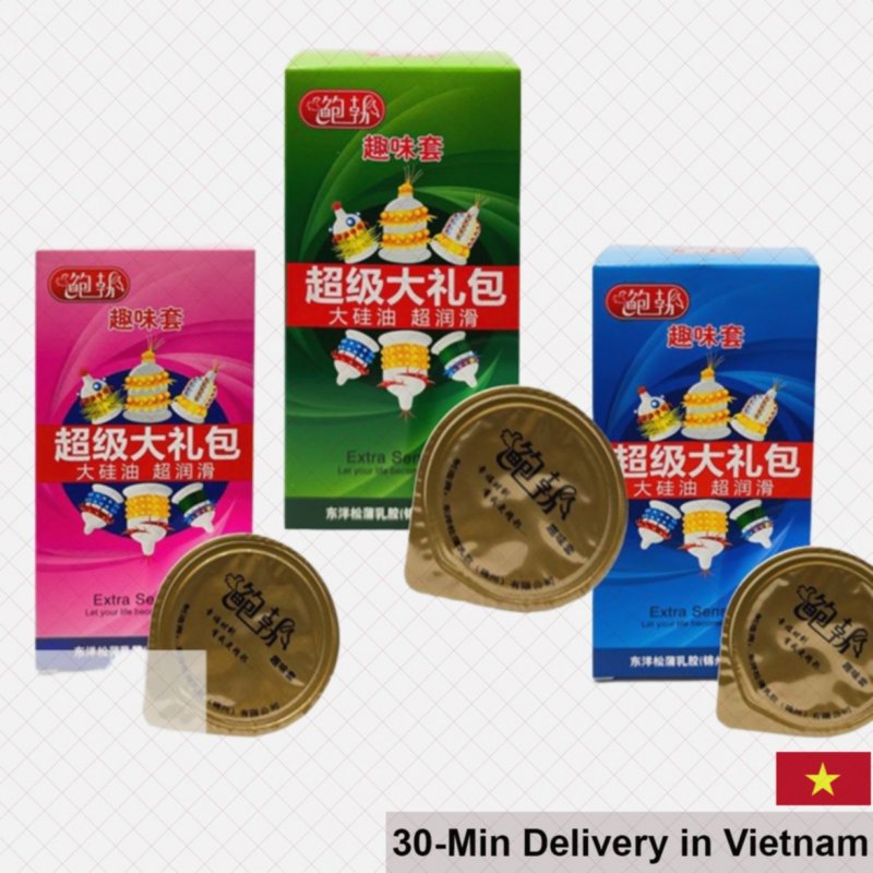 Runbo Textured Condoms Spiky Enhancer for Intense Pleasure 