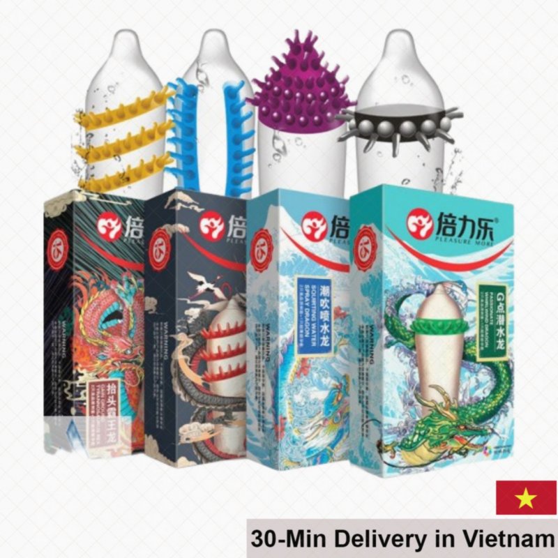 HBM Textured Ribbed Condom Extra Stimulation Female Pleasure 