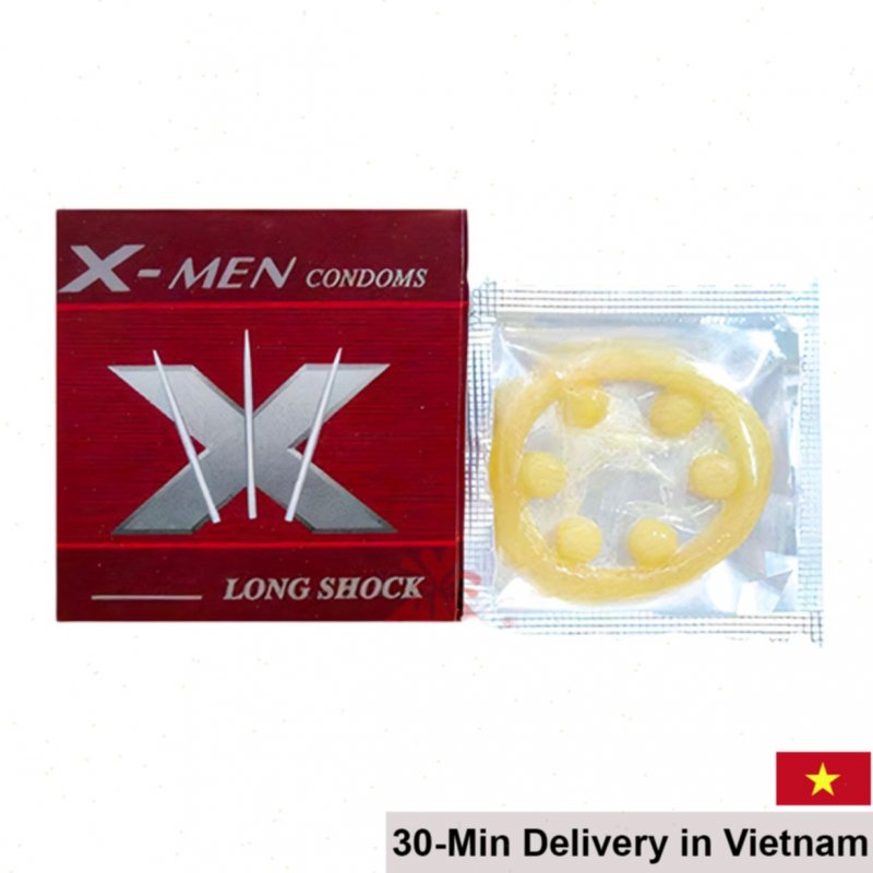 Xmen 6 Beads Large Condom Enhanced Pleasure & Longer Sex 
