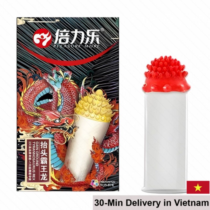 HBM Rambutan Condom Spiked Stimulating Soft 2pcs Pack 