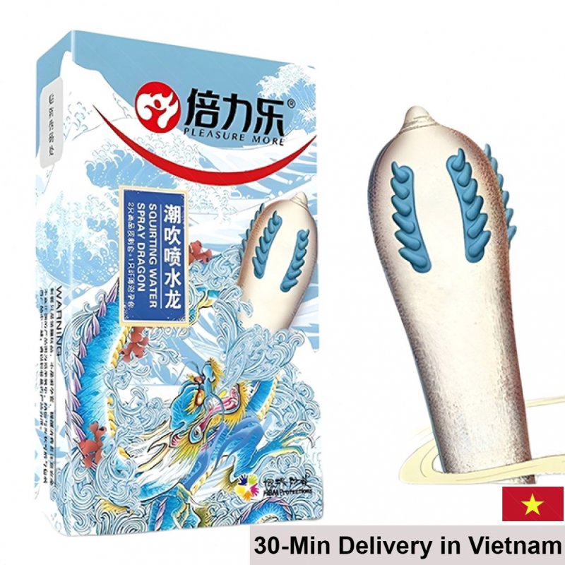 HBM Ribbed Spiked Condoms Extra Sensation 2pcs Box 