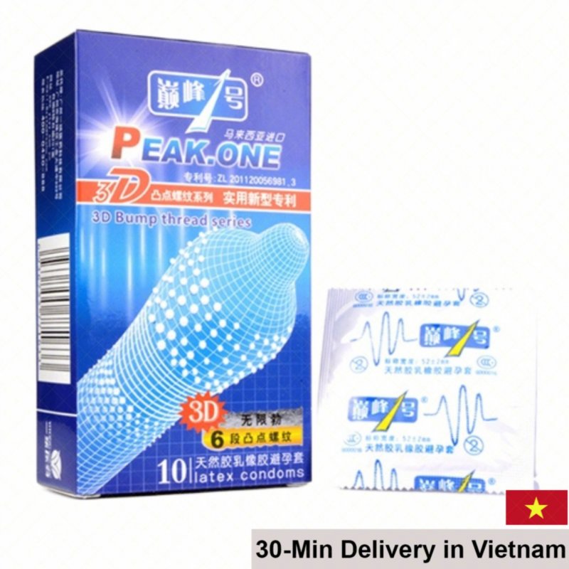 3D Super Ribbed Ultra-Thin Condom Sensation Enhancer 