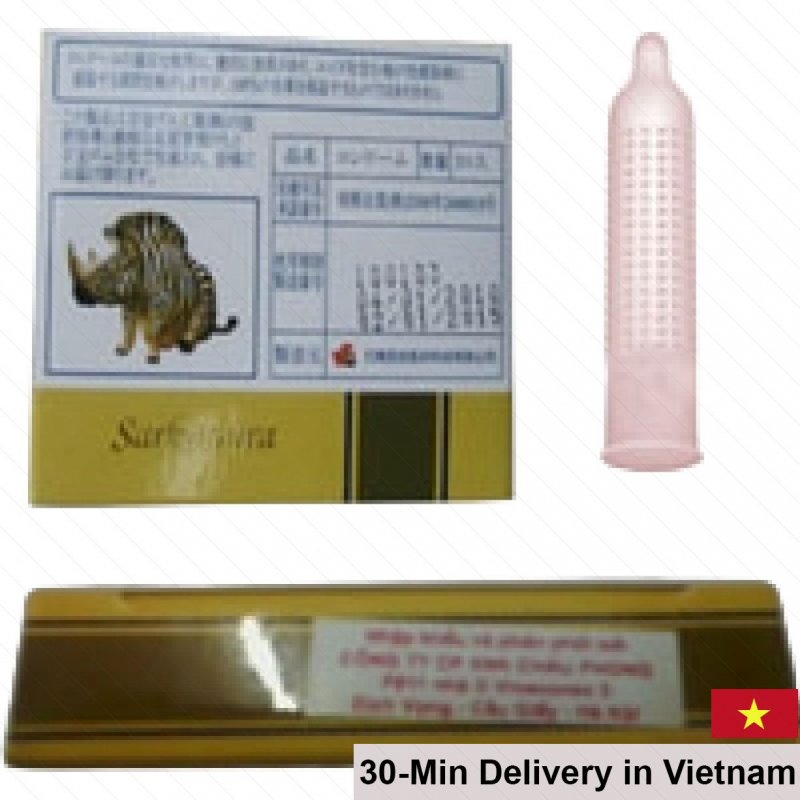 Sarkamura Charm 3-Pack Studded Thin Condom Set 