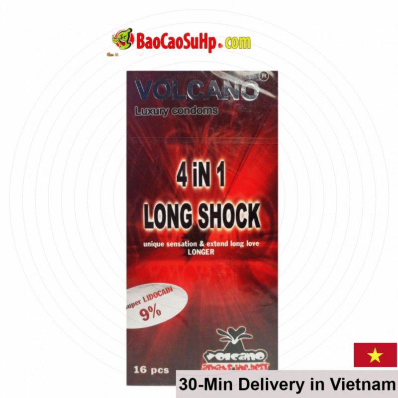 Volcano 4-in-1 Explosive Condom New Sensation 