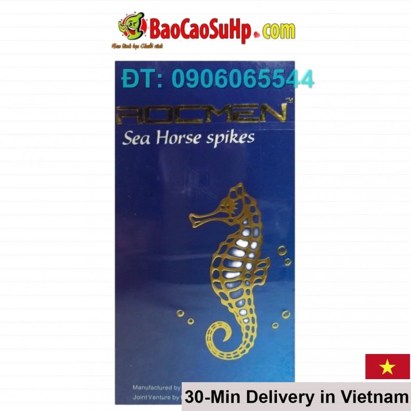 Medevice Rocmen Seahorse Textured Condom Durable & Safe 