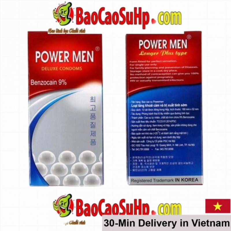 Power Men 468 Pearl Spiked Condom Korea Long-Lasting Passion 