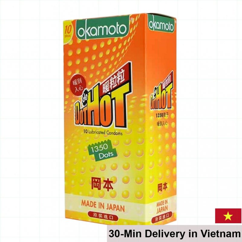 Okamoto Hot Dot Summer Premium Japanese Condoms 