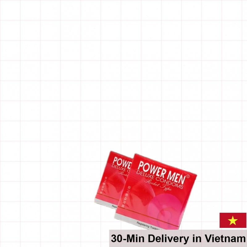 Powermen Rocket Ribbed Textured Condom Enhanced Female Pleasure 