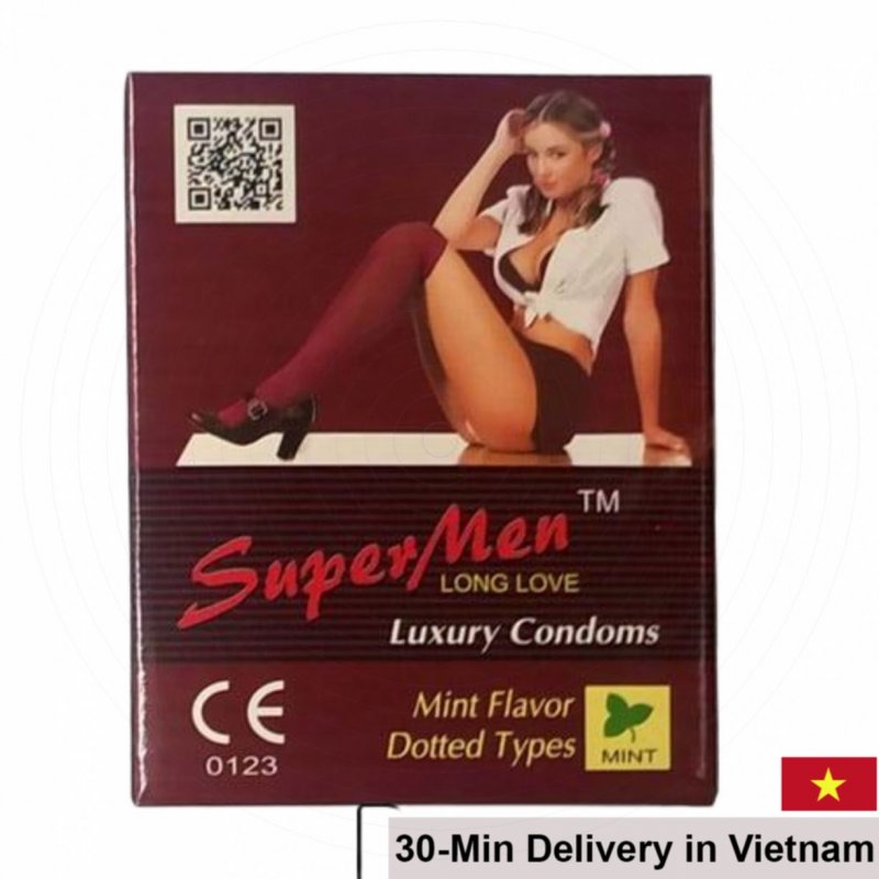 Supper Men Condom Box 120 Mint Fresh Delay Lasting Safe 