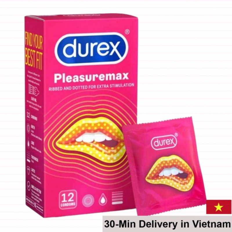Durex Pleasuremax Ribbed & Dotted Condom Ultimate Sensation 