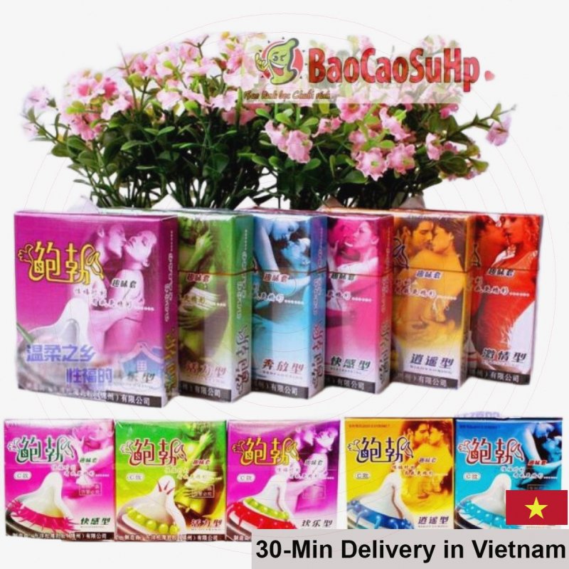 Runbo 6-Style Large G-Spot Textured Condom For Intense Pleasure 