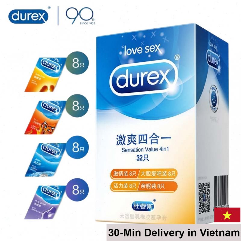 Durex Bold Love 32pcs Mixed Textured Condoms 