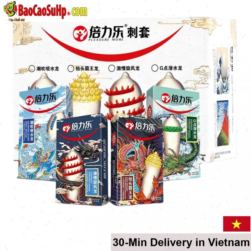 Dragon Overlord G-Spot Ribbed Condom Extra Pleasure Durable 