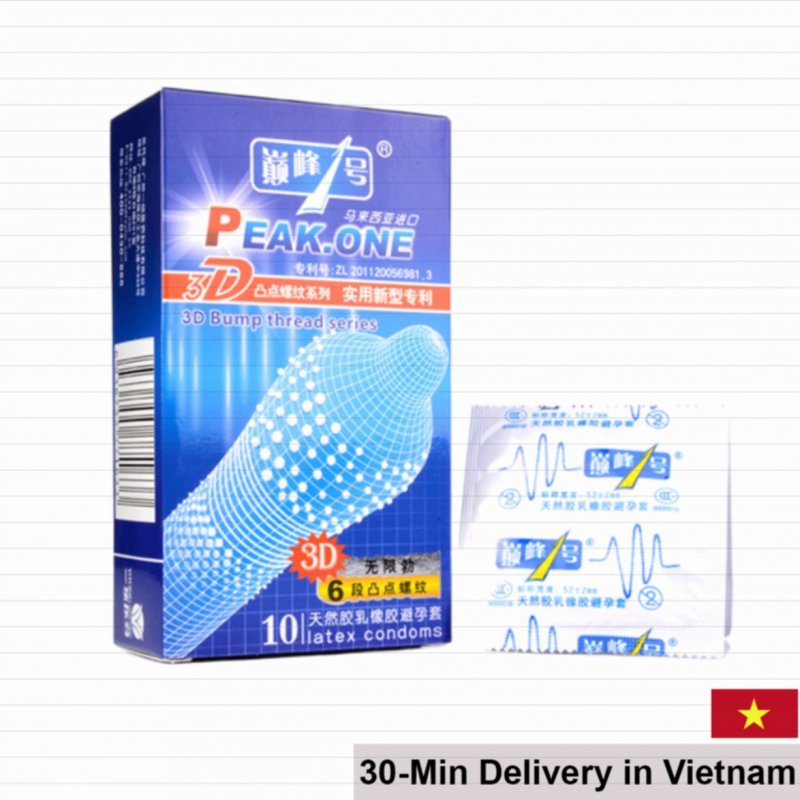 3D Ultra Thin Textured Condom Extra Stimulation Pleasure 