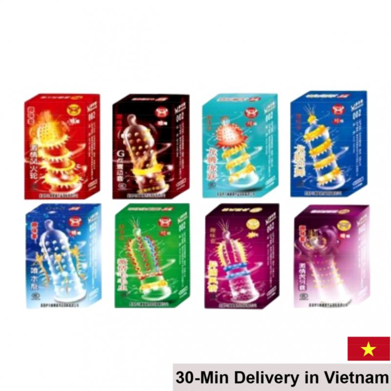 Super ribbed bi-textured Super Gold condom intense feel 