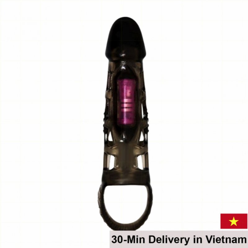 Lybaile Mesh Vibrating Penis Sleeve for Increased Size 