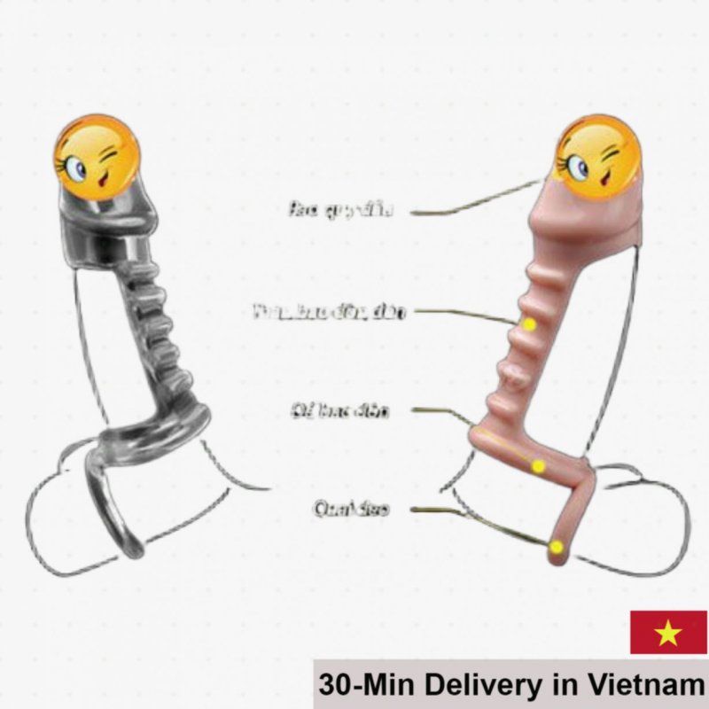 Unique Fishbone Strap Penis Enhancer TPE Male Toy 