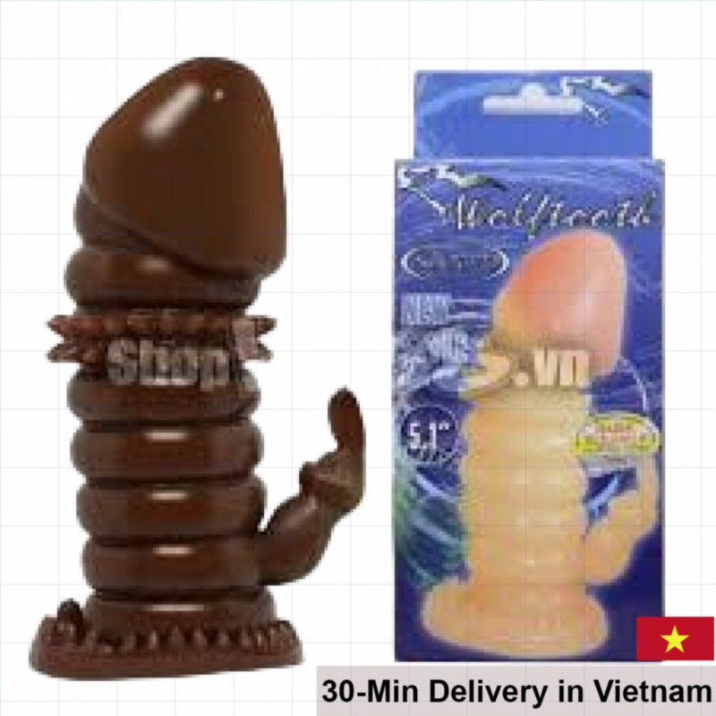 Brave Man Silicone Ribbed Penis Sleeve Enhancer 