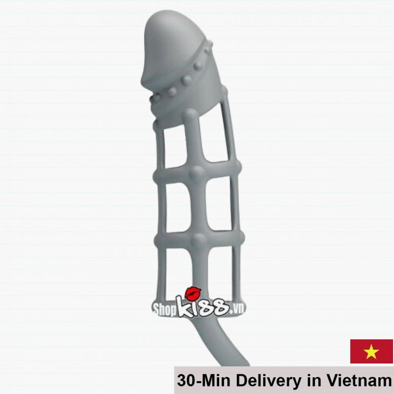 Pretty Love Mesh Strap-On for Male Silicone Soft 