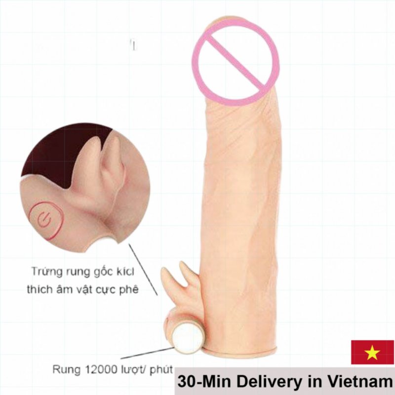 Leten Soft Strong Vibrating Small Size Penis Sleeve 